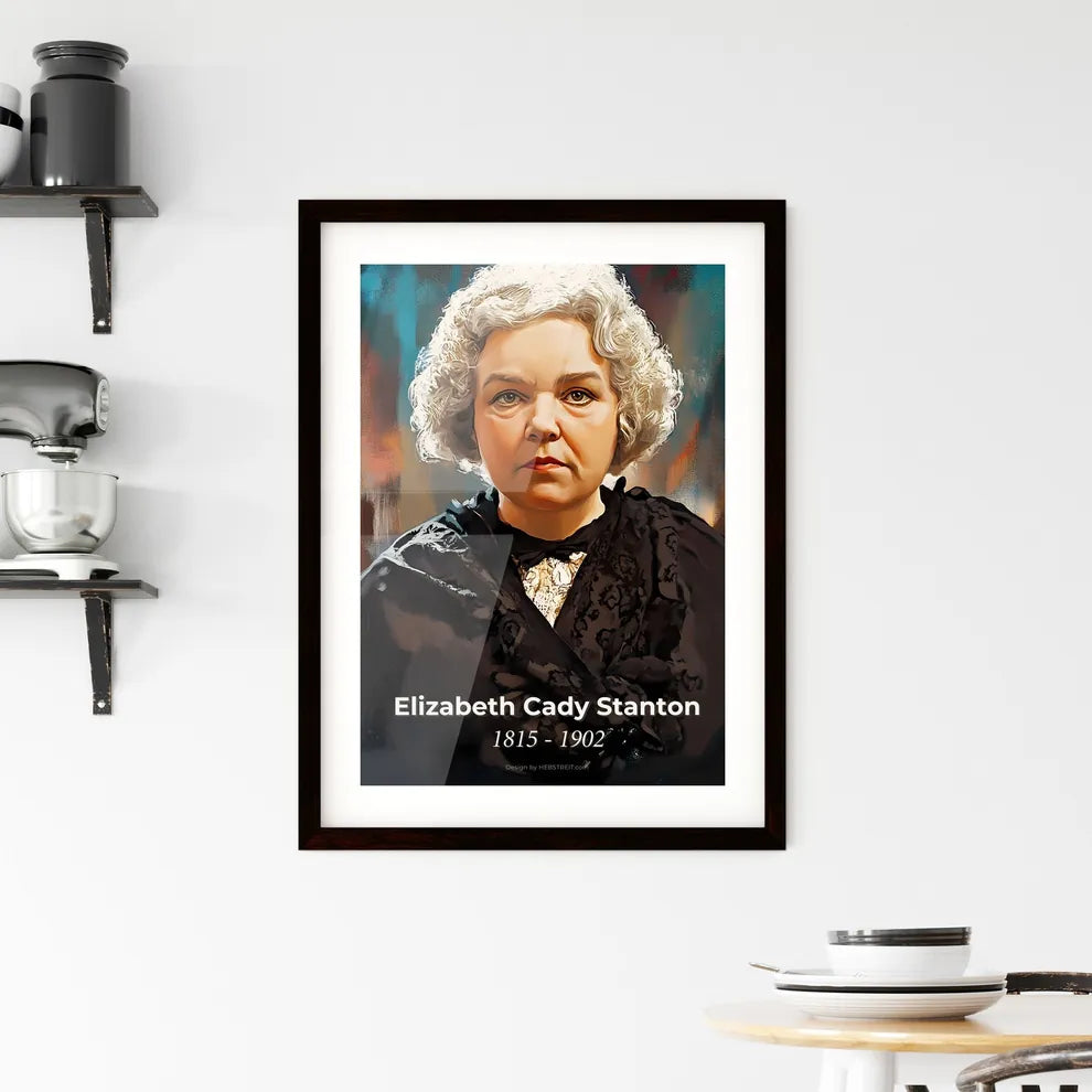 Portrait of Elizabeth Cady Stanton Framed Print