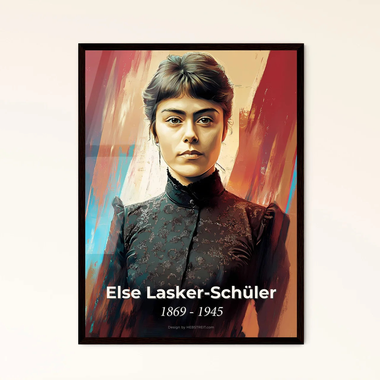 Portrait of Else Lasker-Schüler - Framed Art Print