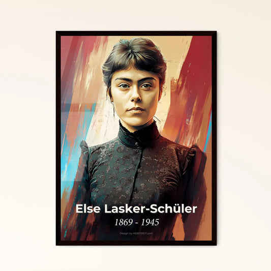 Portrait of Else Lasker-Schüler - Framed Art Print