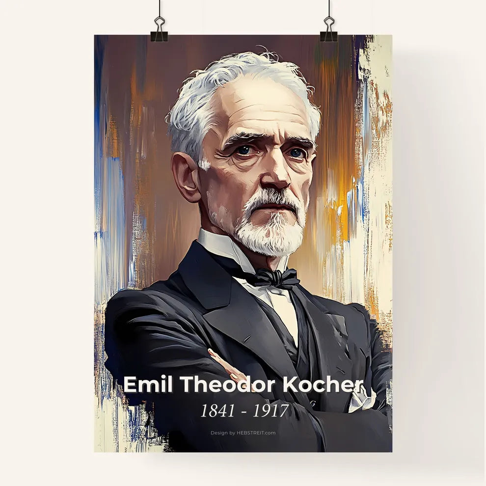 Portrait of Emil Theodor Kocher Poster