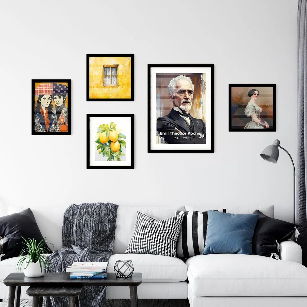Portrait of Emil Theodor Kocher Wall Art