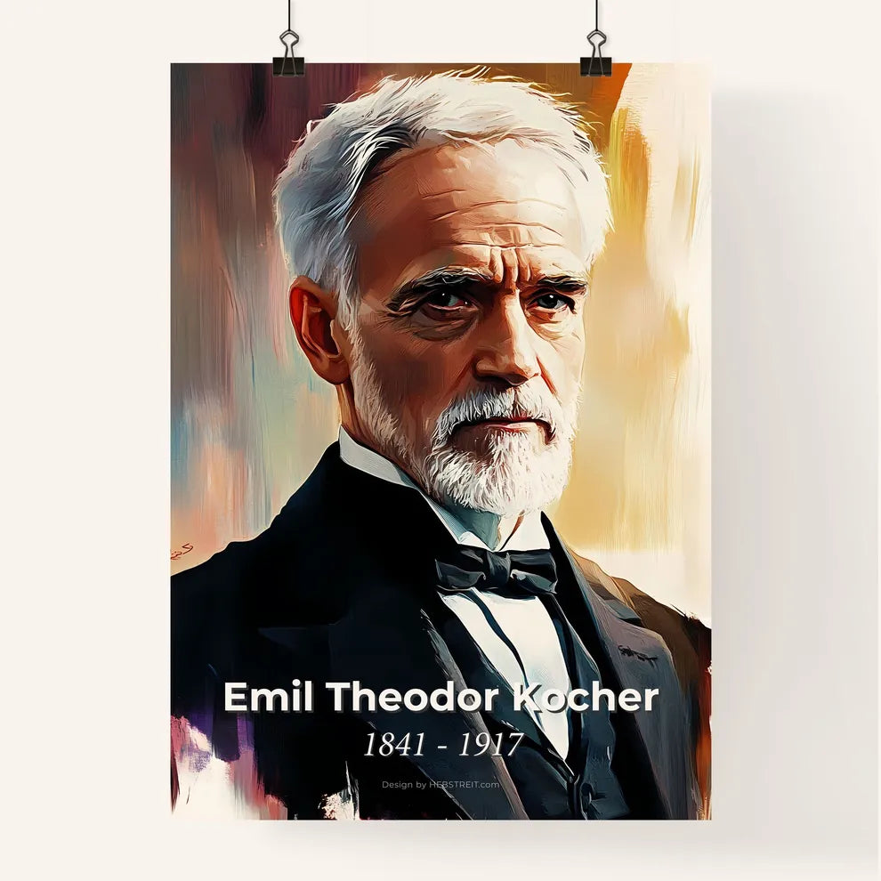Portrait of Emil Theodor Kocher Poster