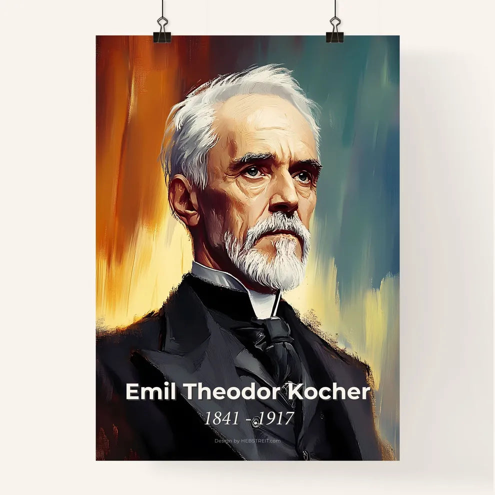 Portrait of Emil Theodor Kocher Poster
