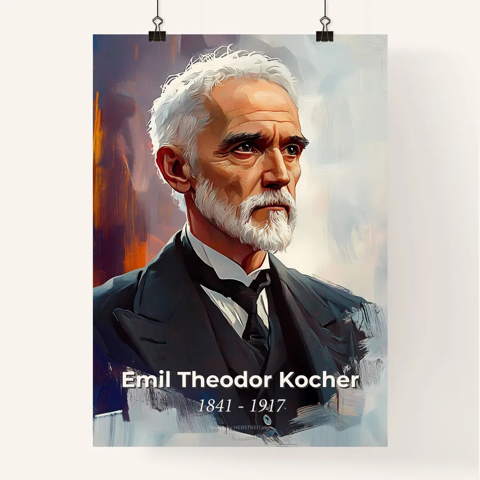 Portrait of Emil Theodor Kocher Poster