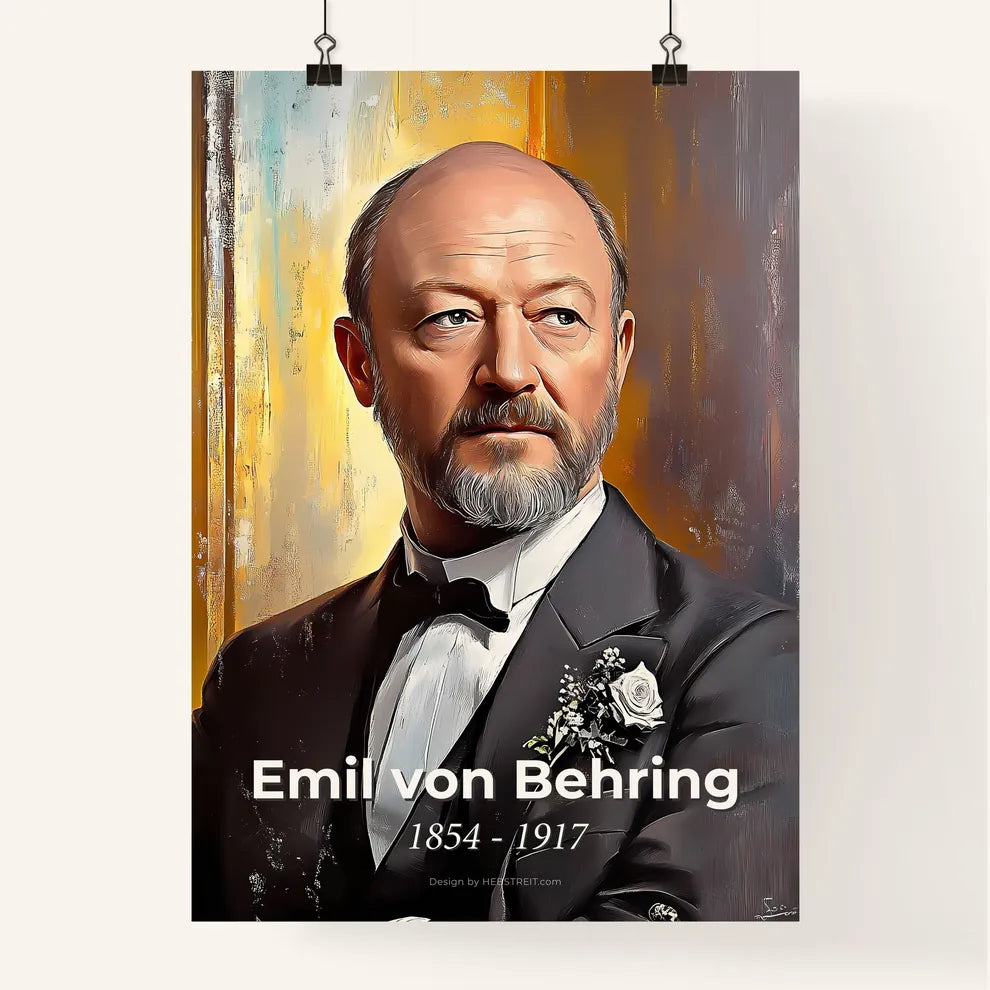 Portrait of Emil von Behring Poster