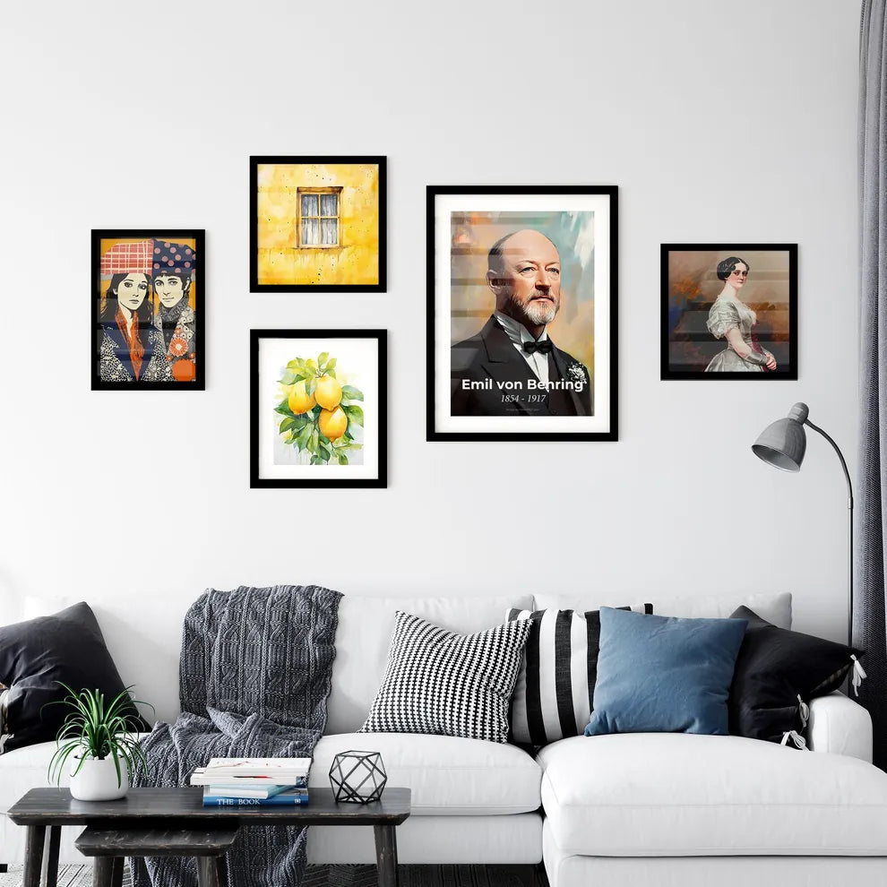 Portrait of Emil von Behring Wall Art