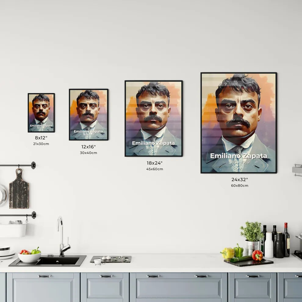 Portrait of Emiliano Zapata Size Chart