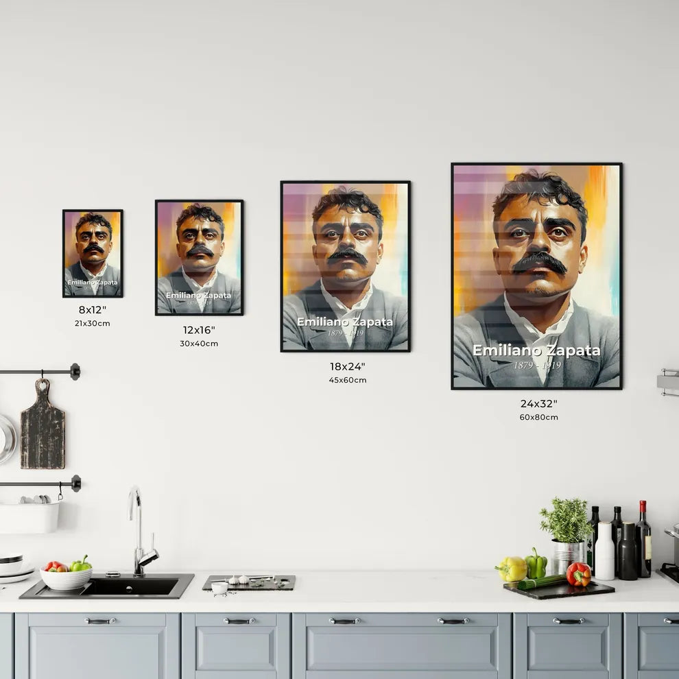 Portrait of Emiliano Zapata Size Chart