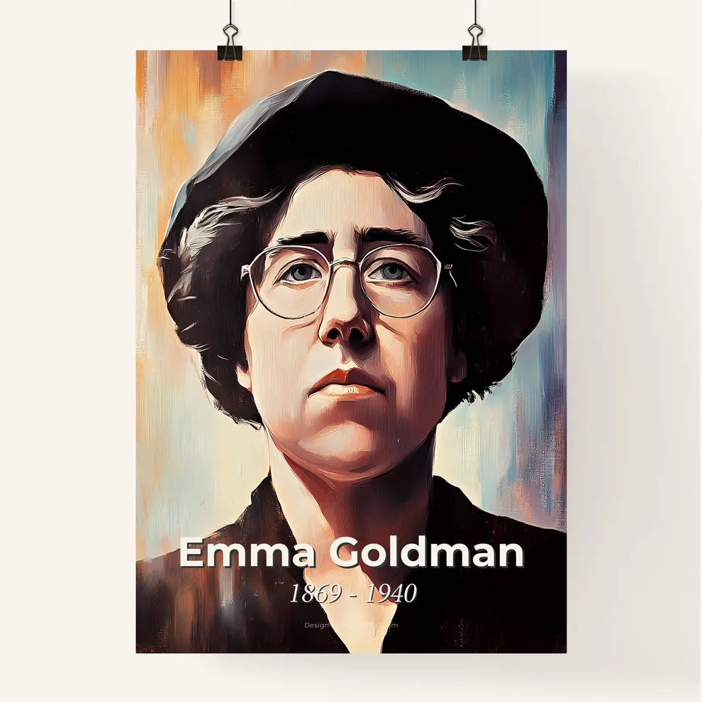 Portrait of Emma Goldman Poster
