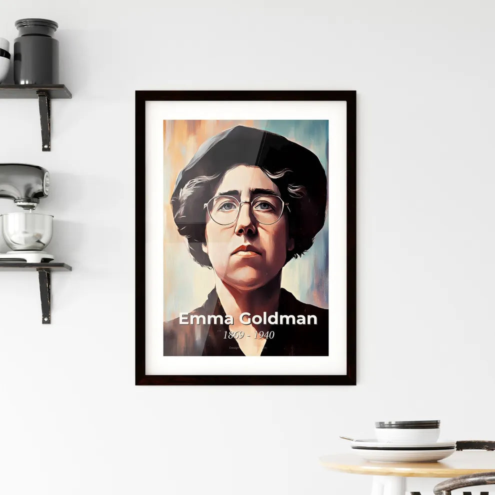 Portrait of Emma Goldman Framed Print