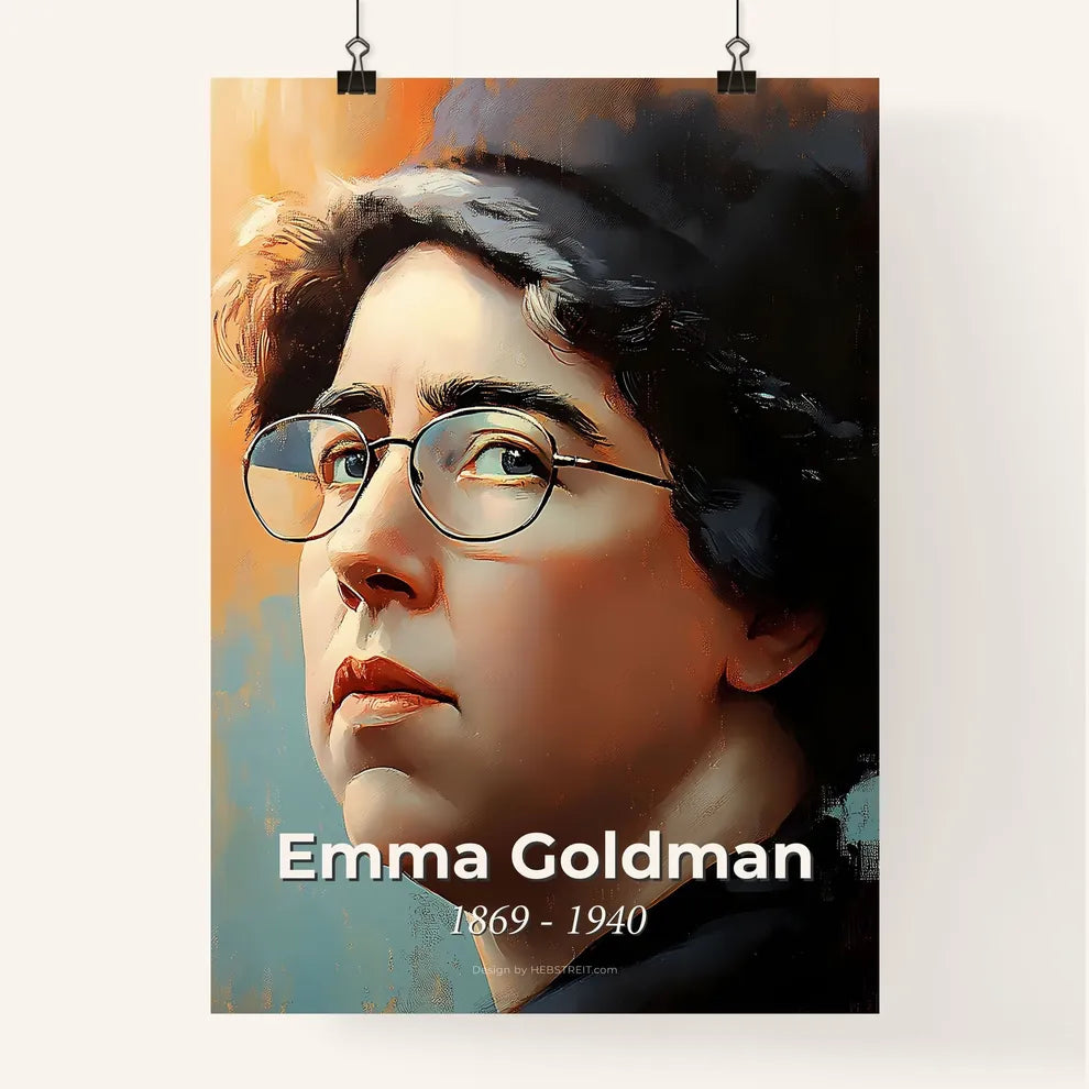 Portrait of Emma Goldman Poster