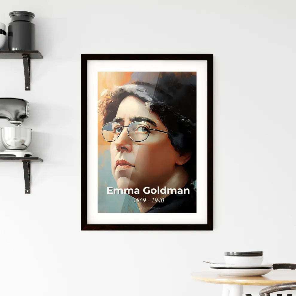 Portrait of Emma Goldman Framed Print