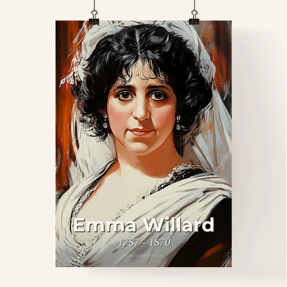 Portrait of Emma Willard Poster