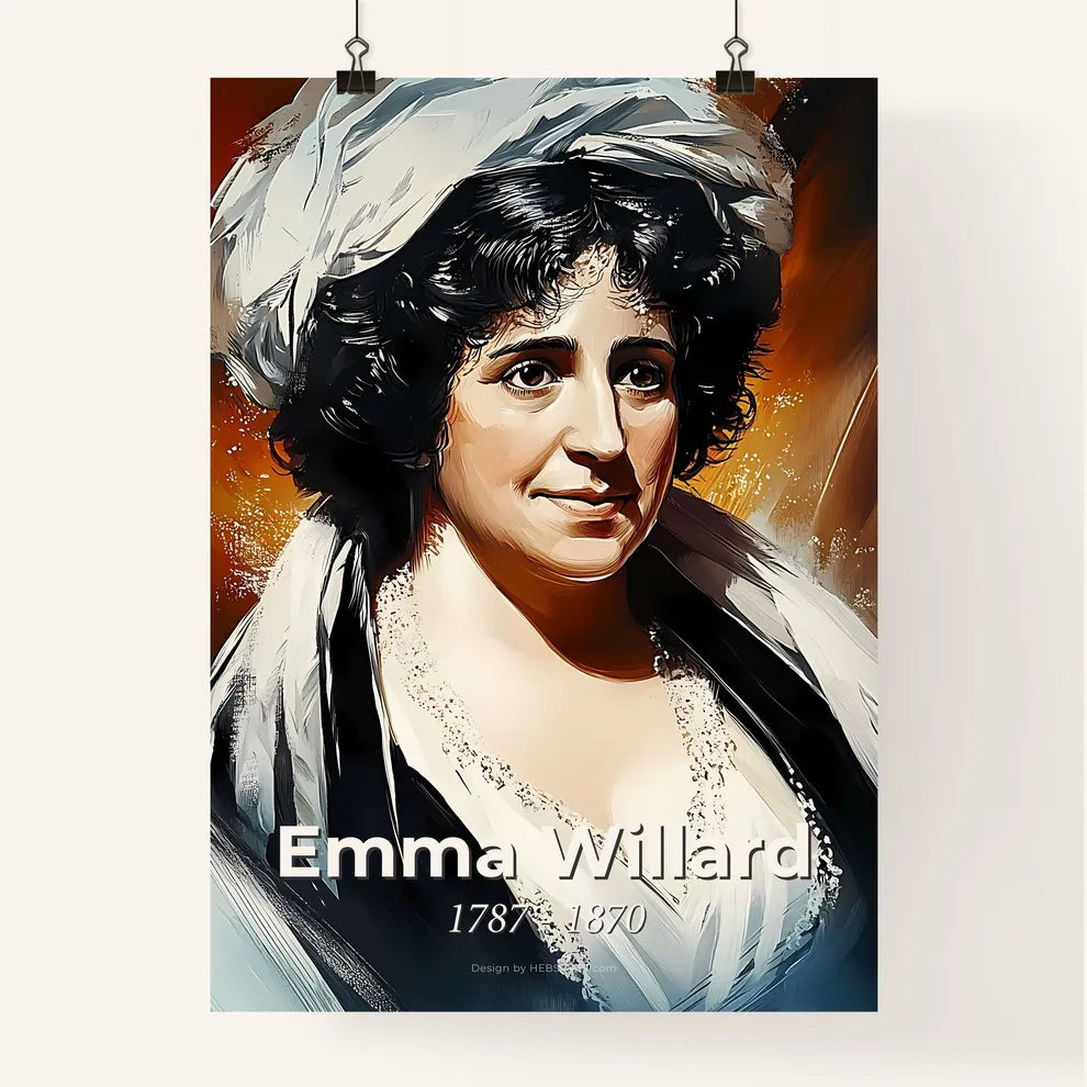 Portrait of Emma Willard Poster