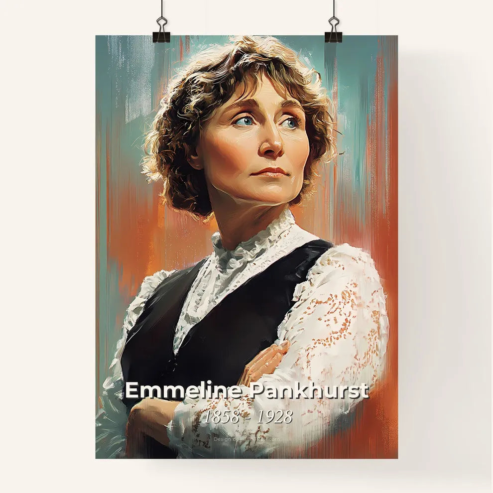 Portrait of Emmeline Pankhurst Poster