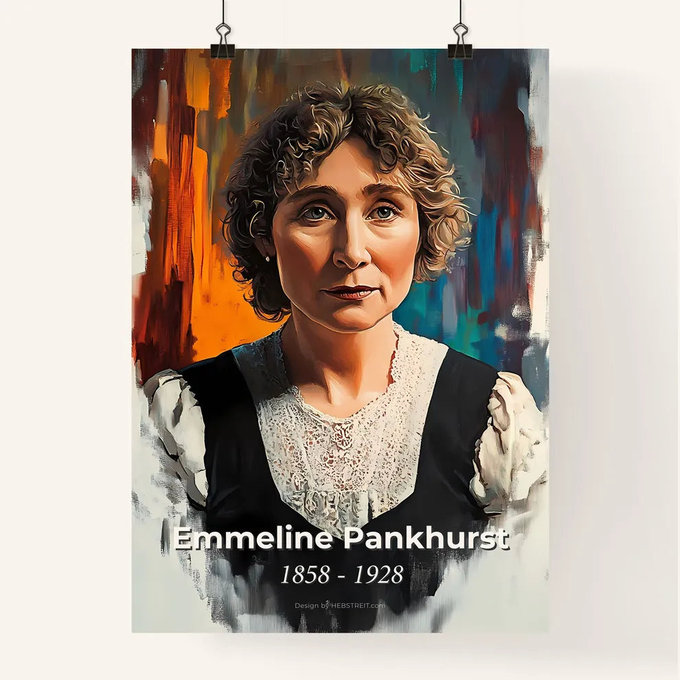 Portrait of Emmeline Pankhurst Poster