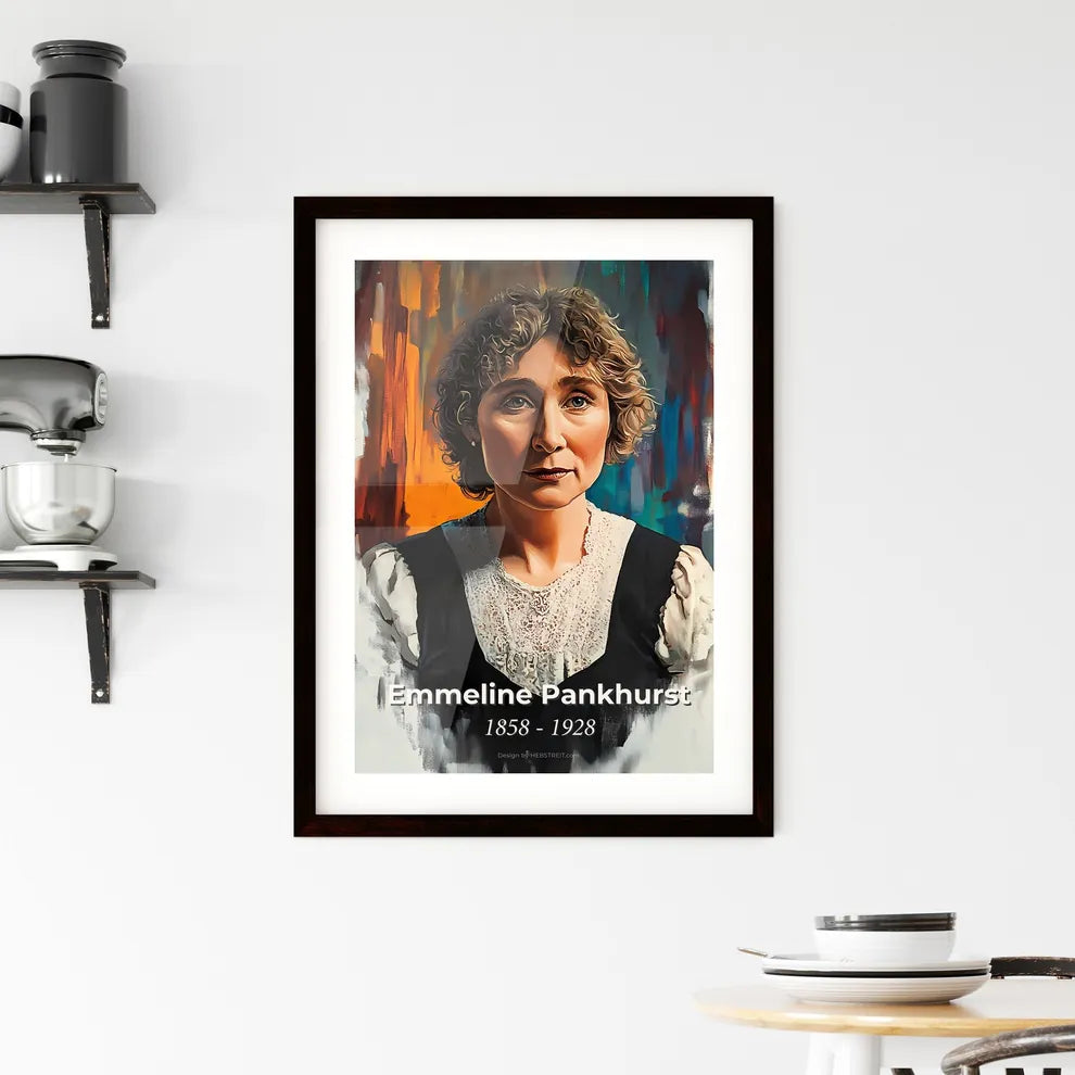 Portrait of Emmeline Pankhurst Framed Print