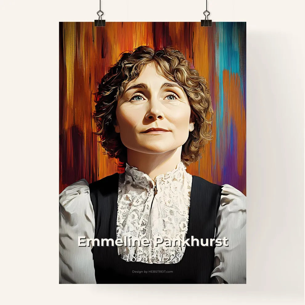 Portrait of Emmeline Pankhurst Poster