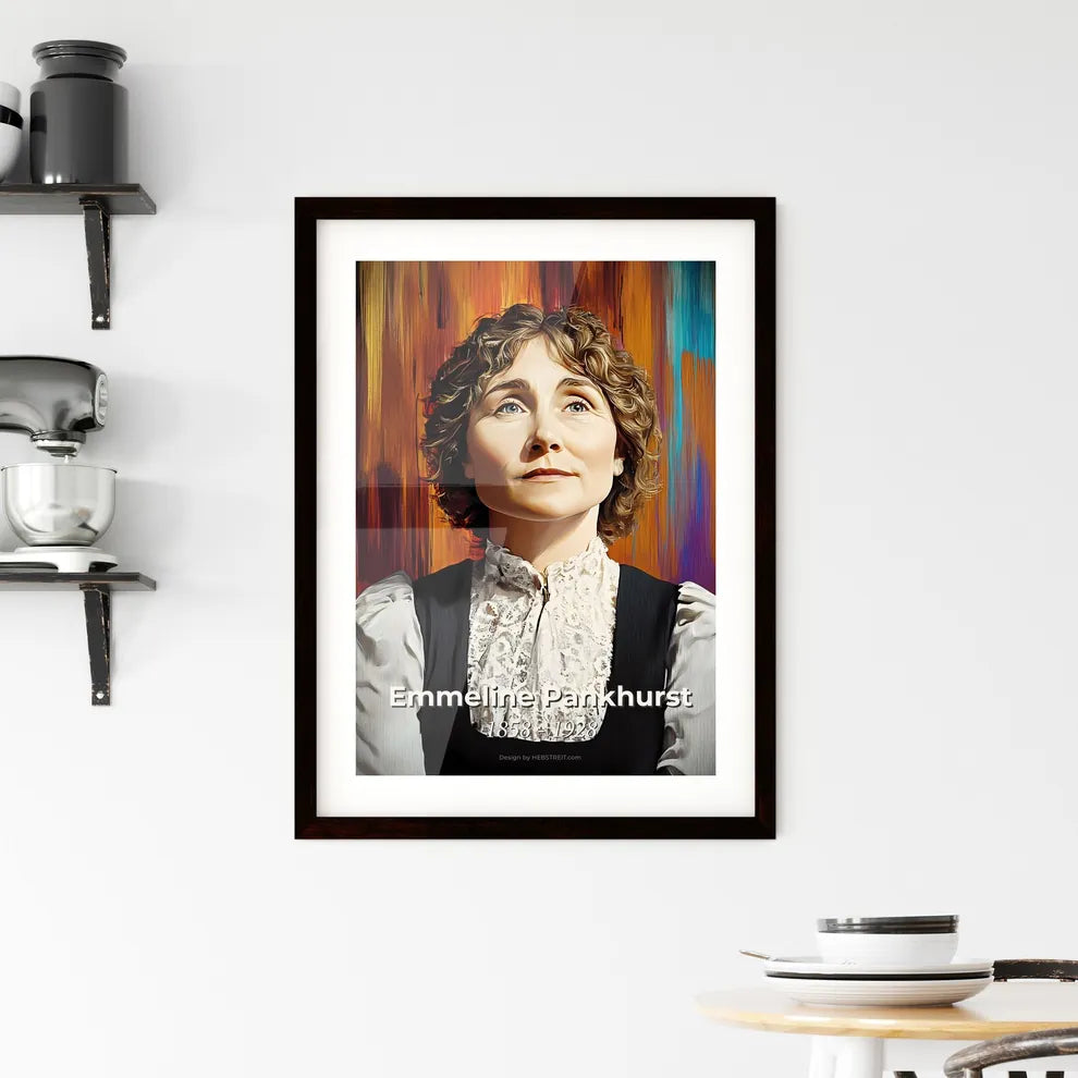 Portrait of Emmeline Pankhurst Framed Print