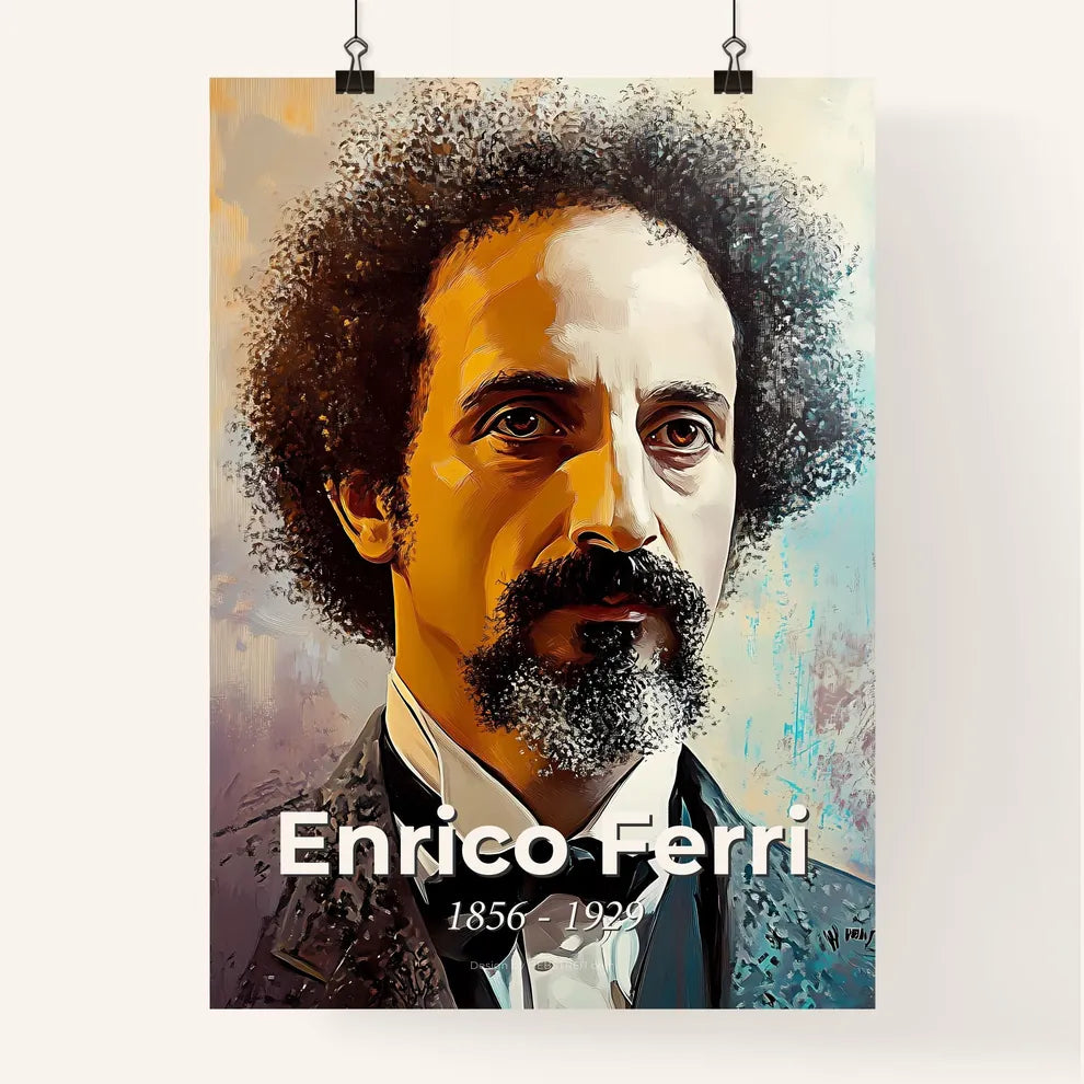 Portrait of Enrico Ferri Poster