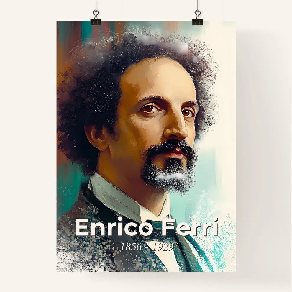 Portrait of Enrico Ferri Poster