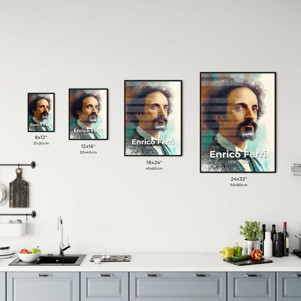 Portrait of Enrico Ferri Size Chart