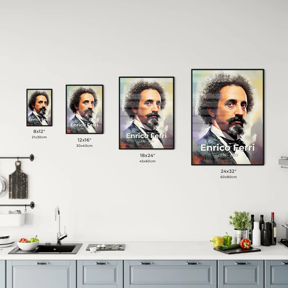 Portrait of Enrico Ferri Size Chart