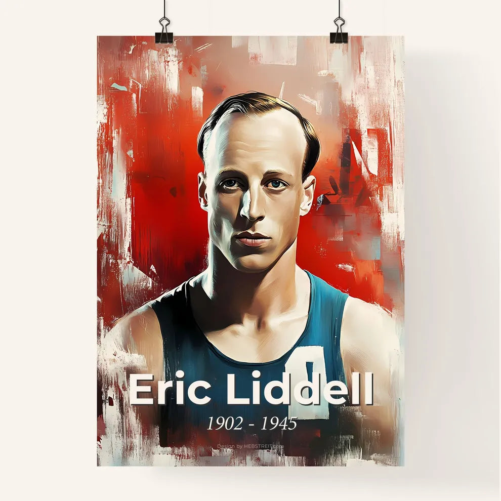Portrait of Eric Liddell Poster