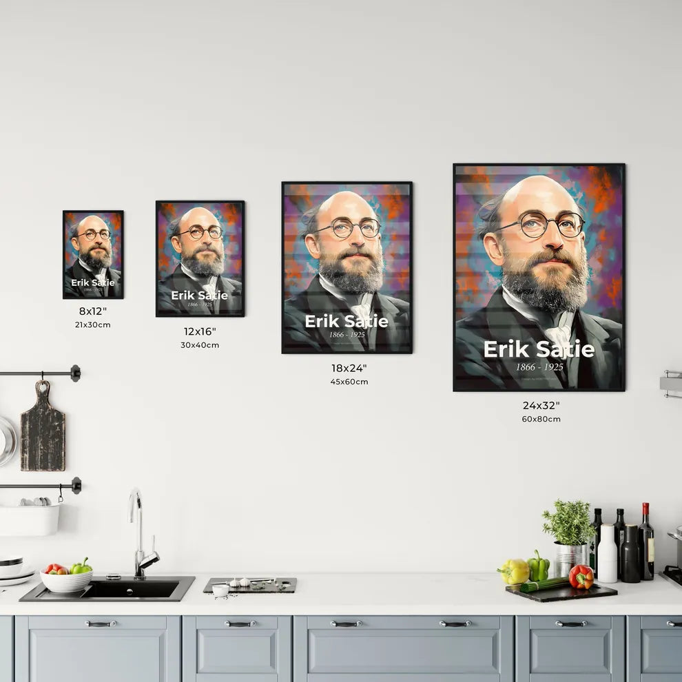 Portrait of Erik Satie Size Chart