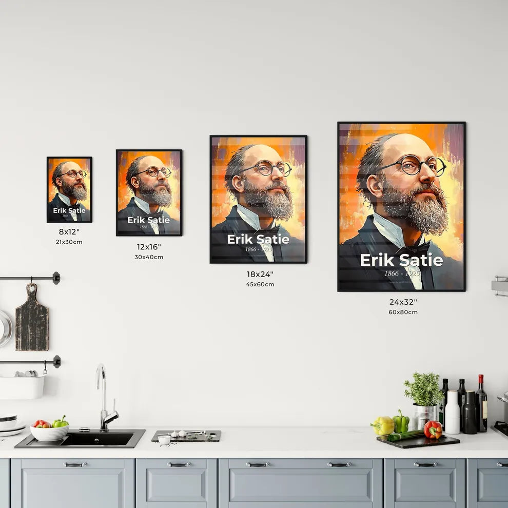 Portrait of Erik Satie Size Chart