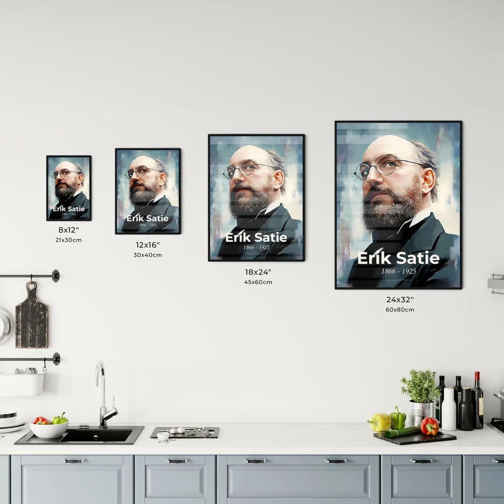 Portrait of Erik Satie Size Chart