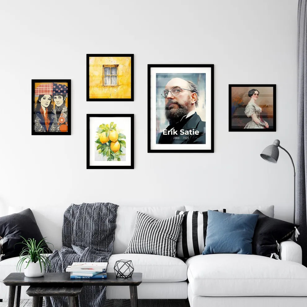 Portrait of Erik Satie Wall Art