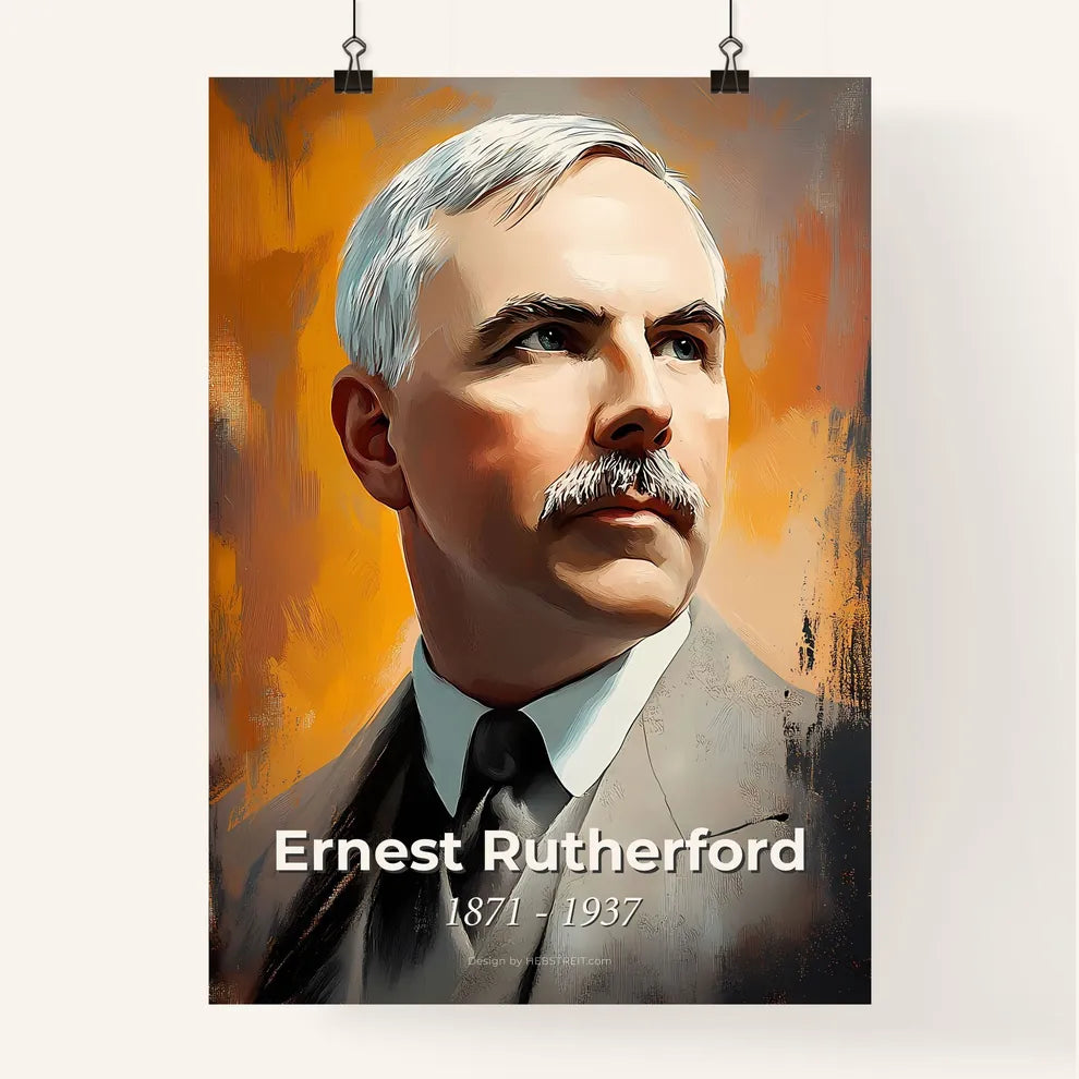 Portrait of Ernest Rutherford Poster
