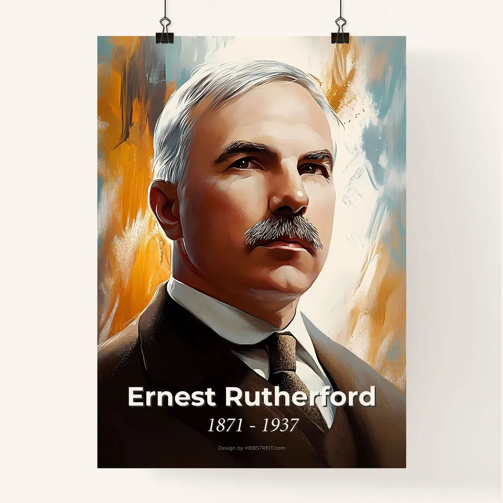 Portrait of Ernest Rutherford Poster