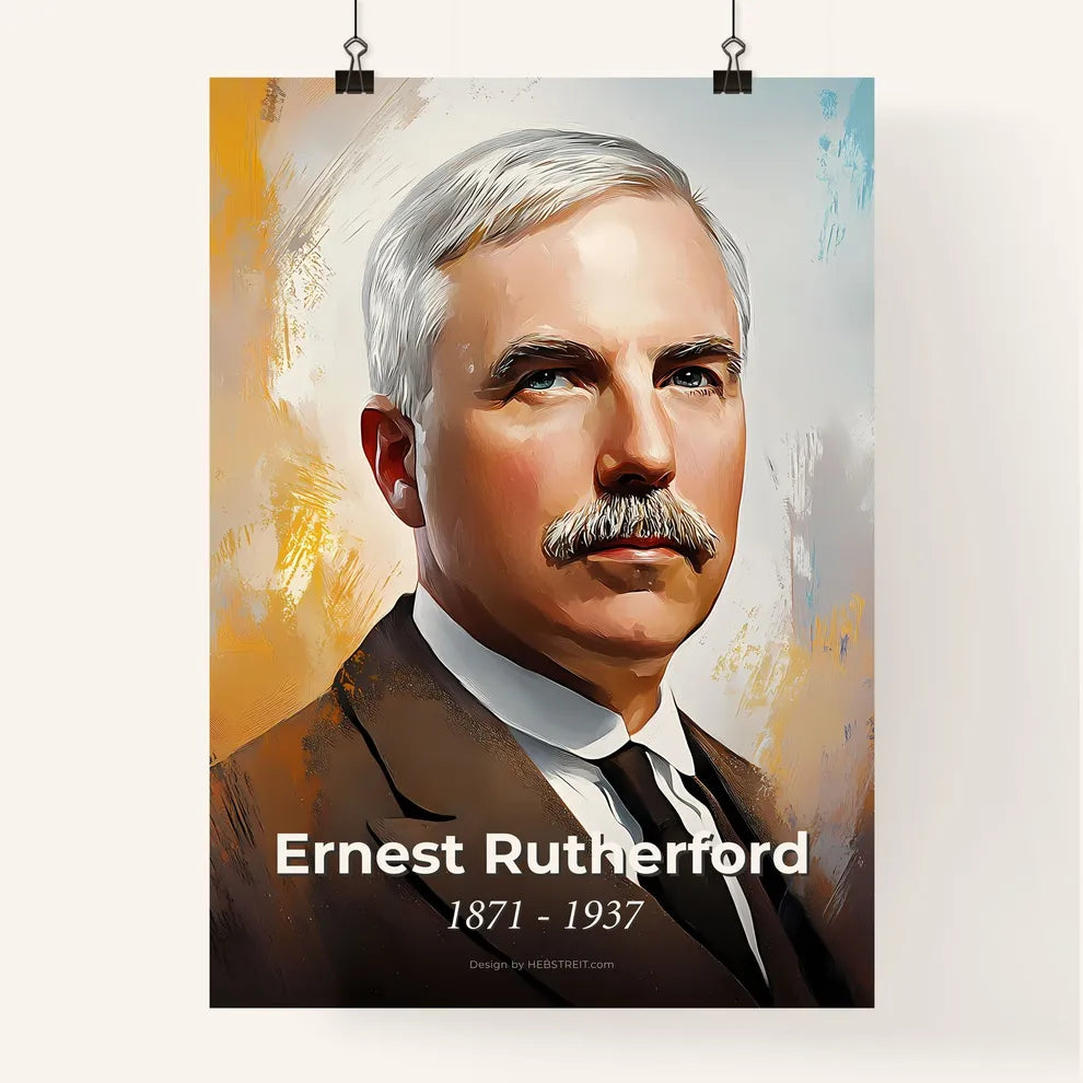 Portrait of Ernest Rutherford Poster