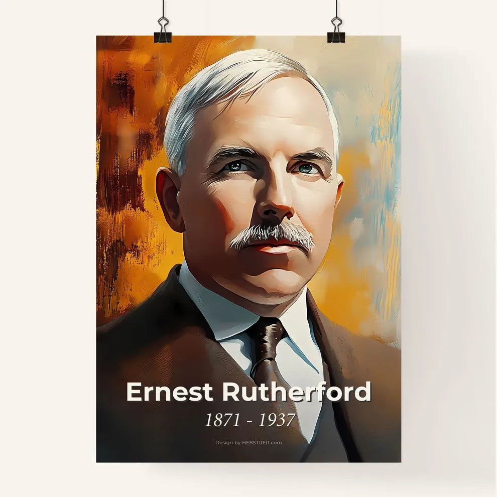Portrait of Ernest Rutherford Poster