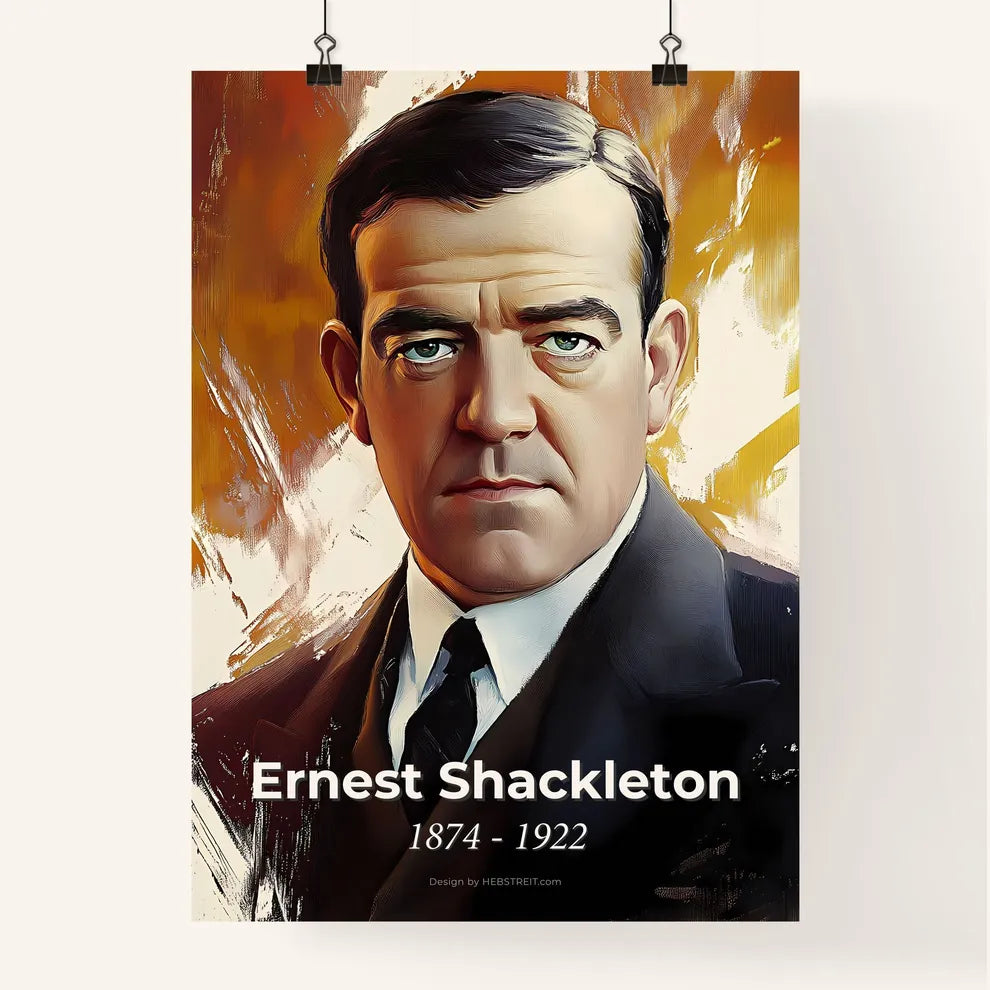Portrait of Ernest Shackleton Poster
