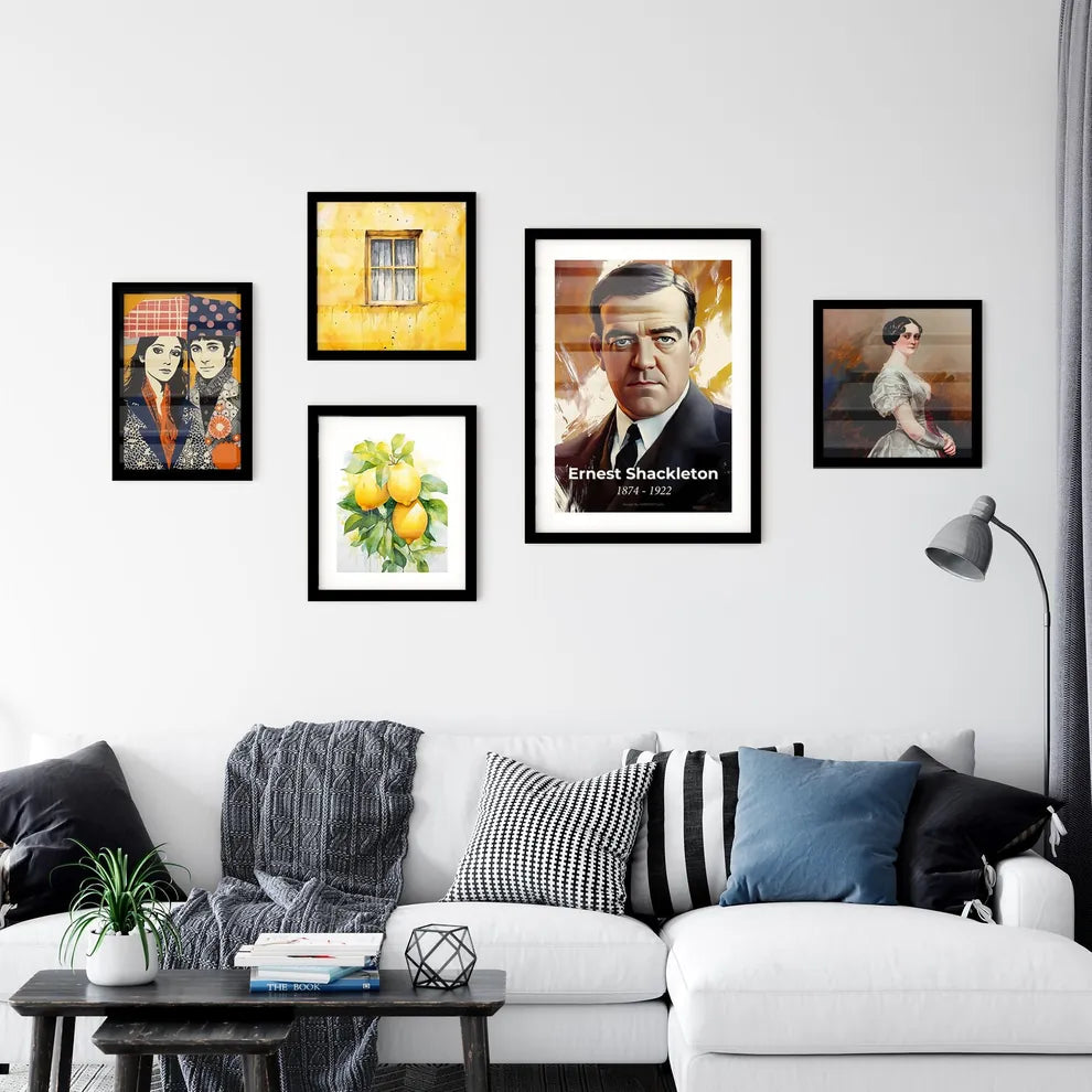 Portrait of Ernest Shackleton Wall Art