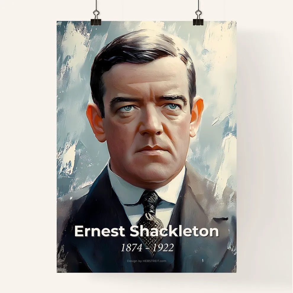 Portrait of Ernest Shackleton Poster
