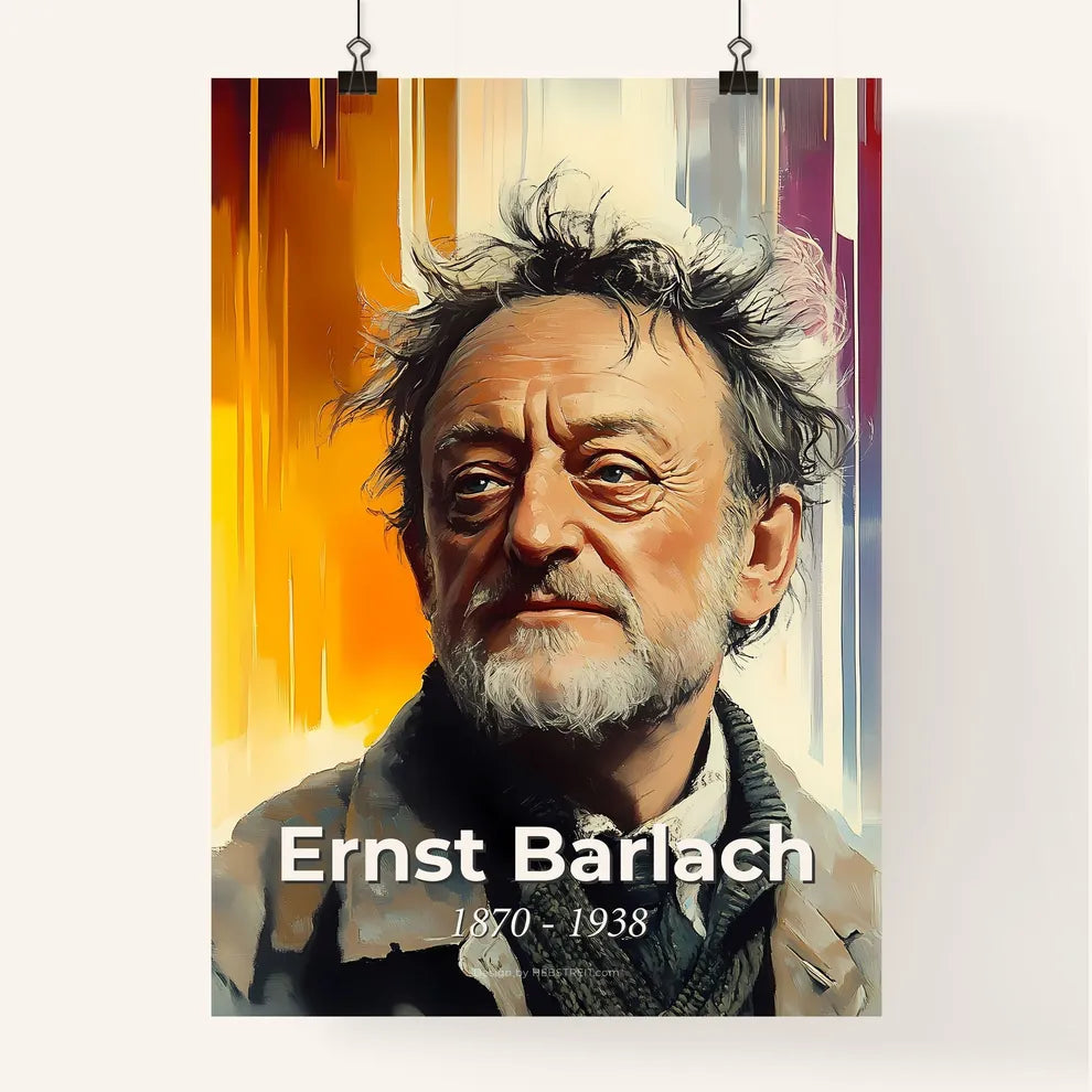 Portrait of Ernst Barlach Poster