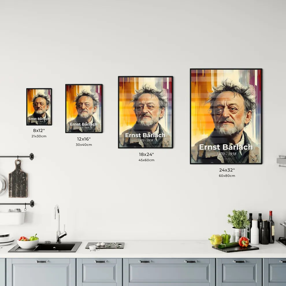 Portrait of Ernst Barlach Size Chart