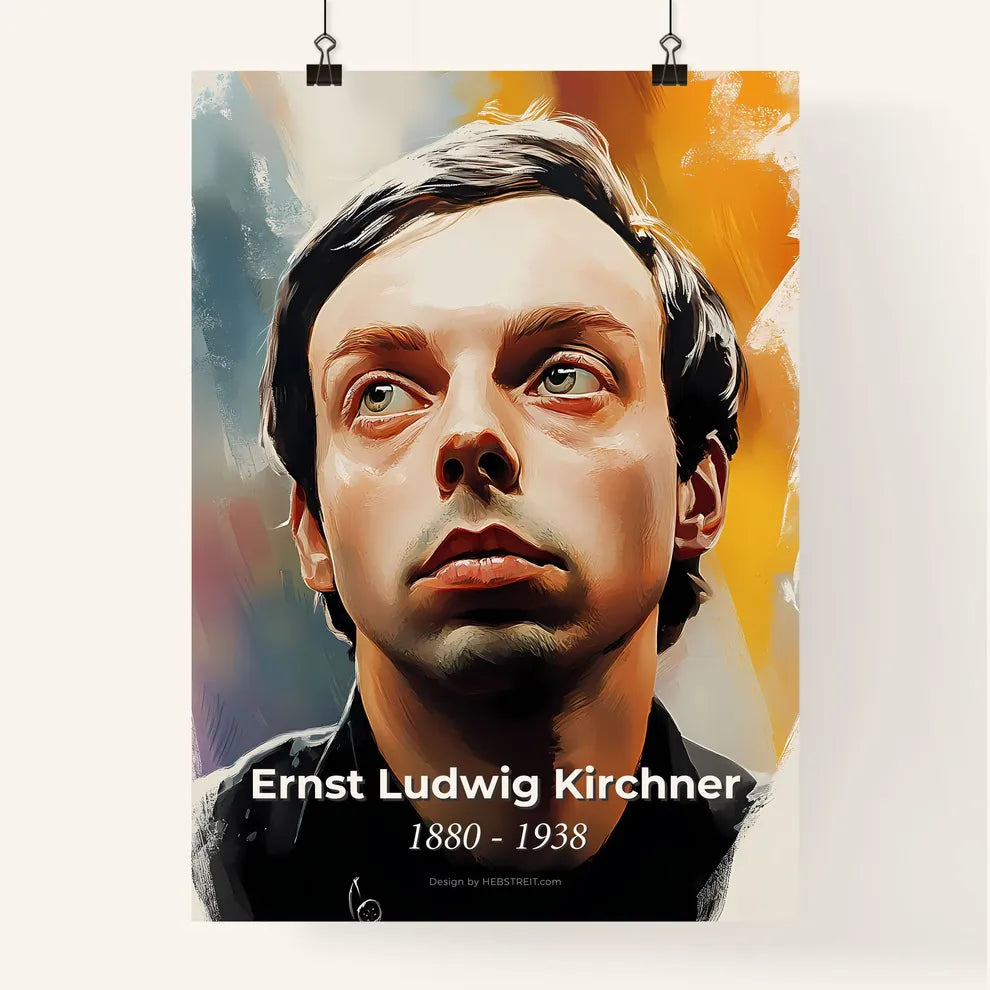 Portrait of Ernst Ludwig Kirchner Poster