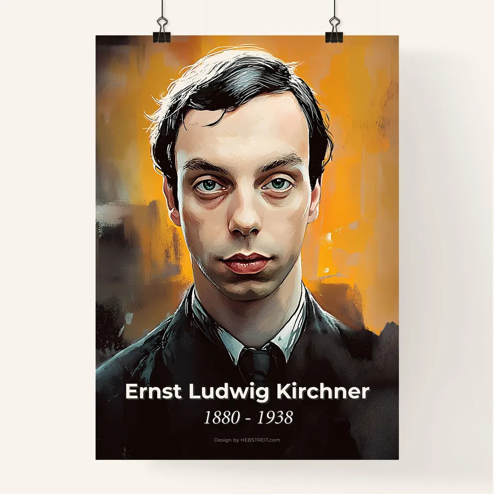 Portrait of Ernst Ludwig Kirchner Poster