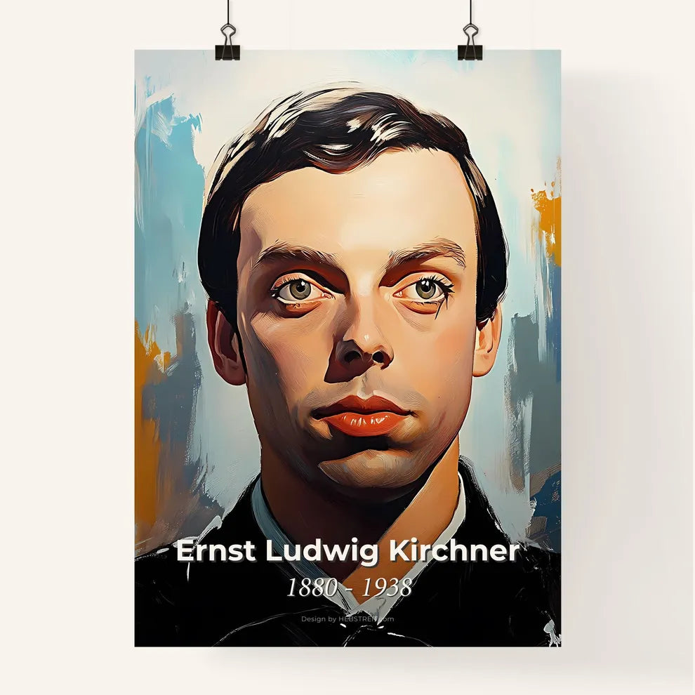Portrait of Ernst Ludwig Kirchner Poster