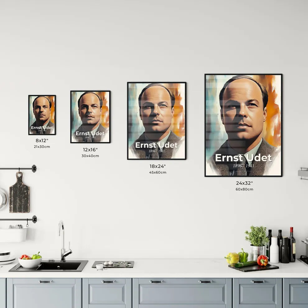 Portrait of Ernst Udet Size Chart