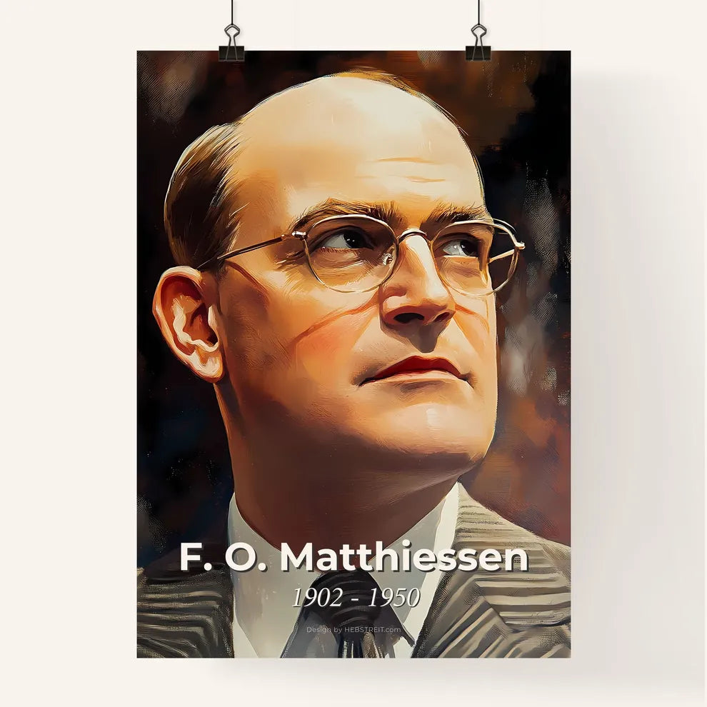 Portrait of F. O. Matthiessen Poster