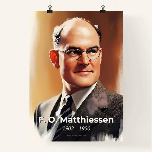 Portrait of F. O. Matthiessen Poster