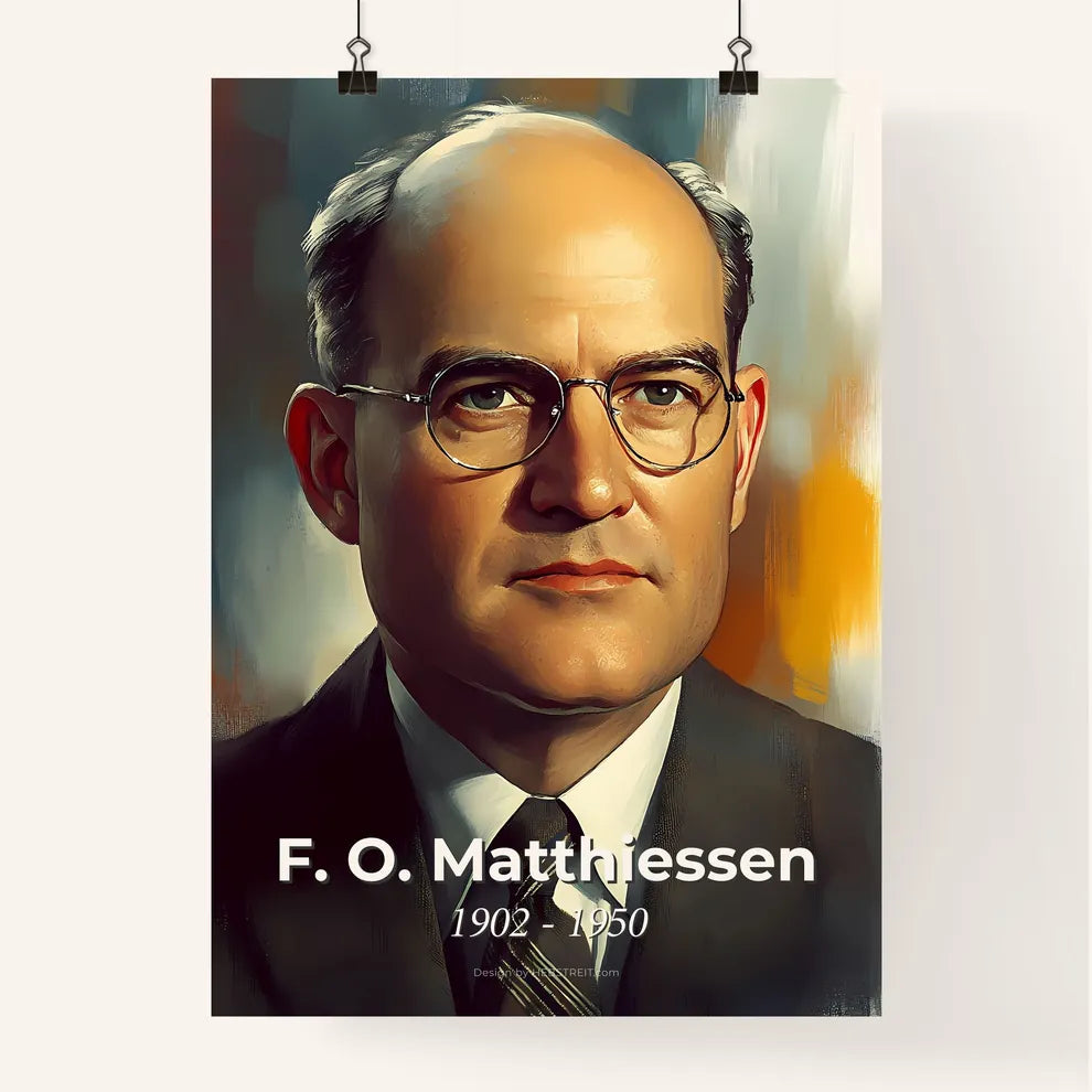 Portrait of F. O. Matthiessen Poster
