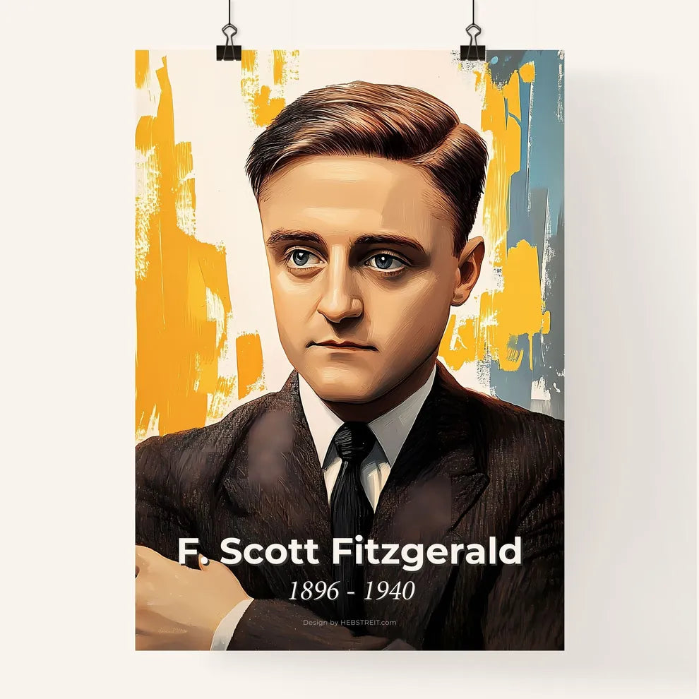 Portrait of F. Scott Fitzgerald Poster