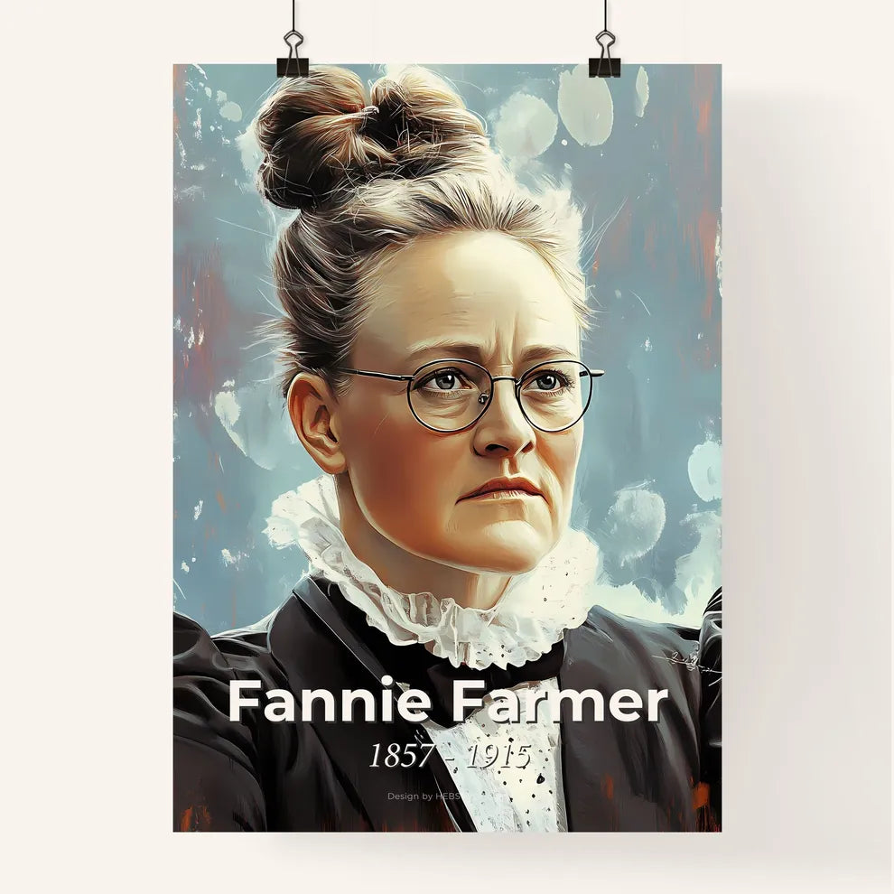 Portrait of Fannie Farmer Poster